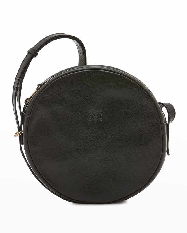 Disco Round Vegetable-Tanned Crossbody Bag